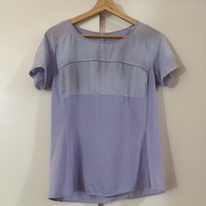 Lululemon Light Purple Women's Short Sleeve workout Top